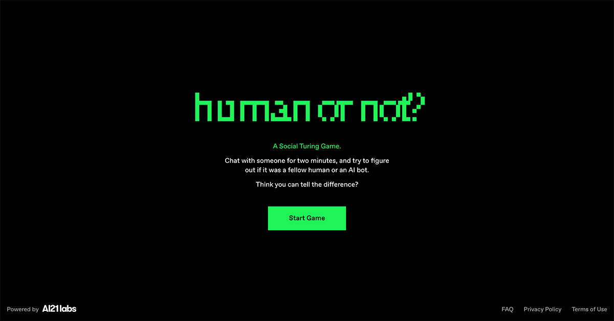 Human or Not?